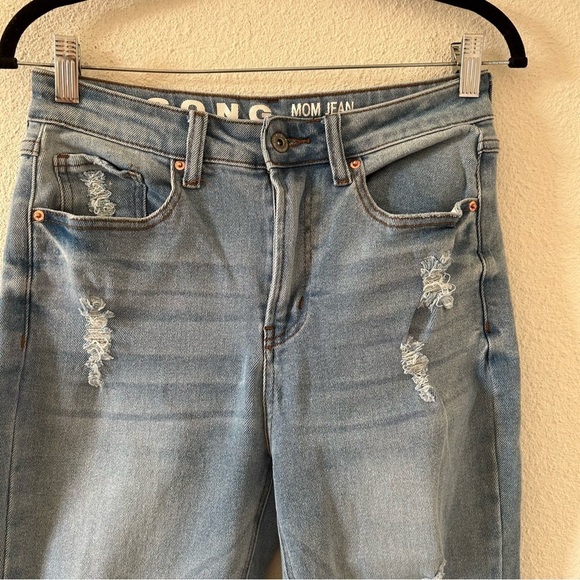 SONG Mom Jeans High Rise 9/29 Light Wash Blue Casual Rockabilly - Picture 4 of 12